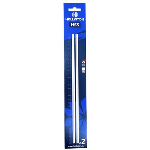 HSS Hobelmesser für Makita 2012 2012NB, 306x8x2mm (1 Satz = 2 Wendemesser) von Helliston