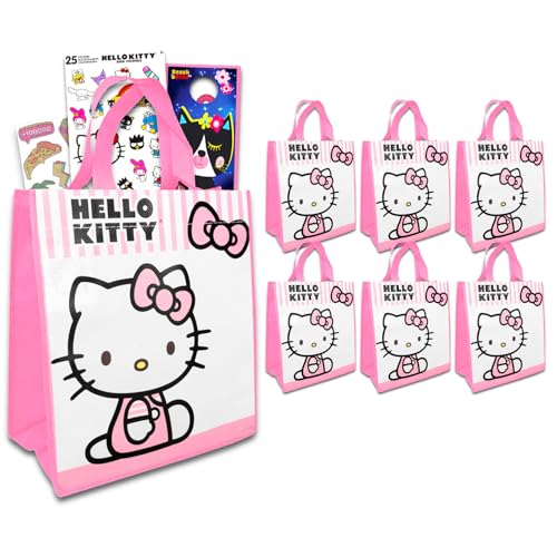 Hello Kitty Party Favor Bags Set - Bundle with 6 Hello Kitty Party Goodie Bags for Kids, 6 Temporary Tattoo Sheets, More | Hello Kitty Birthday Party Supplies Hello Kitty Party Favor Bags Set - Bundle with 6 Hello Kitty Party Goodie Bags for Kids, 6 Temporary Tattoo Sheets, More | Hello Kitty Birthday Party Supplies von Hello Kitty