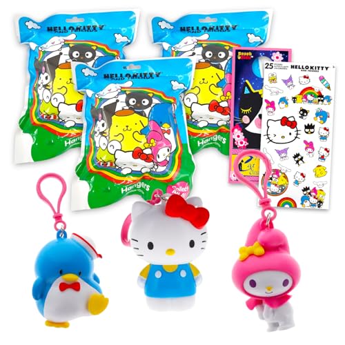 Hello Kitty Partygeschenke für Mädchen – Paket mit 3 Hello Kitty Rucksackaufhängern plus Aufklebern, mehr | Sanrio Rucksack-Clips für Kinder Hello Kitty Partygeschenke für Mädchen – Paket mit 3 Hello Kitty Rucksackaufhängern plus Aufklebern, mehr | Sanrio Rucksack-Clips für Kinder von Hello Kitty