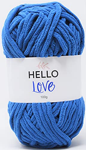 HELLO LOVE CK230-012 Garn, Polyester, dolphin blue, 100g HELLO LOVE CK230-012 Garn, Polyester, dolphin blue, 100g von Hello Love