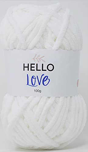 HELLO LOVE Garn, weiß, 100 g HELLO LOVE Garn, weiß, 100 g von Hello Love