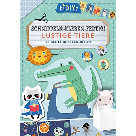 Bastelblock "Schnippeln – Kleben – Fertig! Lustige Tiere" Bastelblock "Schnippeln – Kleben – Fertig! Lustige Tiere" von Helmut Lingen Verlag