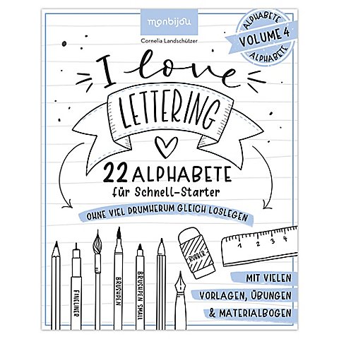 Buch "I love Lettering – 22 Alphabete für Schnell-Starter: Volume 4" Buch "I love Lettering – 22 Alphabete für Schnell-Starter: Volume 4" von Helmut Lingen Verlag