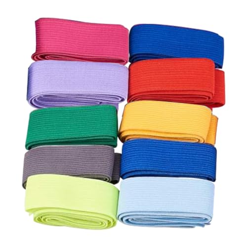 Gummiband Zum Nähen, Nähen Elastisches Band, Elastisch Band, Flaches Elastisches Band, Hosengummi, Für Nähzubehör DIY Handwerk Kleidung Und Gürtel, 2cm X 2m, 10 Stück, Zufällige Farben Gummiband Zum Nähen, Nähen Elastisches Band, Elastisch Band, Flaches Elastisches Band, Hosengummi, Für Nähzubehör DIY Handwerk Kleidung Und Gürtel, 2cm X 2m, 10 Stück, Zufällige Farben von Helweet