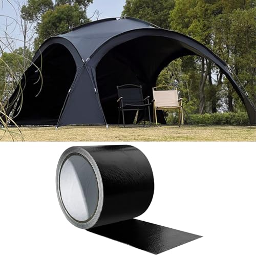 Helweet Planenband, Zelt Klebeband, Reparaturklebeband, Gewebeklebeband, Gewebeband, Geeignet für Zelte, Sonnenschirme, Gartenschirme, Autoabdeckungen, Wasserdicht, Schwarz, 48mm x 20m Helweet Planenband, Zelt Klebeband, Reparaturklebeband, Gewebeklebeband, Gewebeband, Geeignet für Zelte, Sonnenschirme, Gartenschirme, Autoabdeckungen, Wasserdicht, Schwarz, 48mm x 20m von Helweet