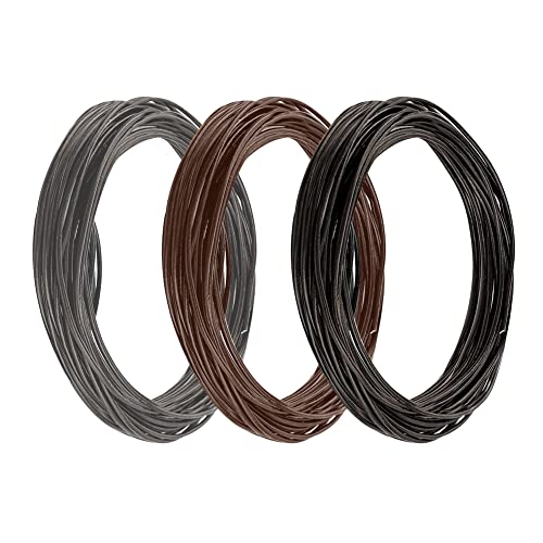 Lederbänder, Lederband Ketten, Echtes Lederband Lederriemen, Lederschnur Faden, Lederschnur für DIY-Schmuck, Geeignet für Armbänder, Halsketten, Schlüsselanhänger, 3 Stück (2 mm x 3 m) Lederbänder, Lederband Ketten, Echtes Lederband Lederriemen, Lederschnur Faden, Lederschnur für DIY-Schmuck, Geeignet für Armbänder, Halsketten, Schlüsselanhänger, 3 Stück (2 mm x 3 m) von Helweet