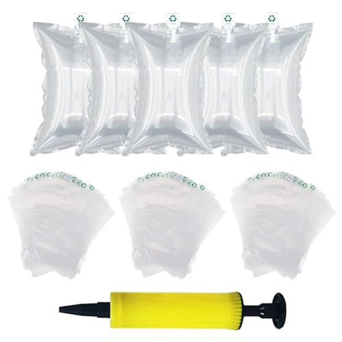 Luftpolsterkissen, Luftblasenbeutel, Lufttaschen, Luftkissen Füllmaterial, Versand Luftkissen, Polstermaterial für Versand, Luftpolster für Transport, 150 Stück Polsterung Füllmaterial, mit Luftpumpe Luftpolsterkissen, Luftblasenbeutel, Lufttaschen, Luftkissen Füllmaterial, Versand Luftkissen, Polstermaterial für Versand, Luftpolster für Transport, 150 Stück Polsterung Füllmaterial, mit Luftpumpe von Helweet