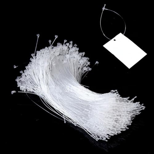 Sicherheitsfäden, Loop Pins, Etiketten Draht, 2000 Stück Sicherheitsfäden Transparent, Preisetiketten, Geeignet für Verschiedene Produktetiketten und Hängeetiketten, für Kleidung, Schuhe, Brillen Sicherheitsfäden, Loop Pins, Etiketten Draht, 2000 Stück Sicherheitsfäden Transparent, Preisetiketten, Geeignet für Verschiedene Produktetiketten und Hängeetiketten, für Kleidung, Schuhe, Brillen von Helweet