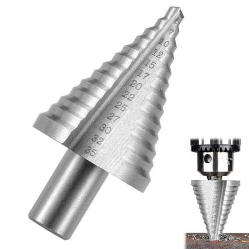 Stufenbohrer, Kegelbohrer, Schälbohrer, Spiralnut, Kegelbohrer, für Metall, Edelstahl, Aluminium, Kupfer, Holz und Andere Materialien, Erzielen Sie Eine Hervorragende Schnittleistung, Ø 5-35mm Stufenbohrer, Kegelbohrer, Schälbohrer, Spiralnut, Kegelbohrer, für Metall, Edelstahl, Aluminium, Kupfer, Holz und Andere Materialien, Erzielen Sie Eine Hervorragende Schnittleistung, Ø 5-35mm von Helweet