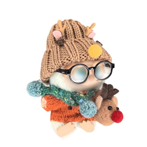 Hemaisu 5-teiliges festliches Puppen-Outfit | Weihnachten – inspiriertes Ensemble für La Bubu-Puppen mit Mütze, Mütze, Brille, Schal, besticktem Pullover & Hirsch – Kopftasche Hemaisu 5-teiliges festliches Puppen-Outfit | Weihnachten – inspiriertes Ensemble für La Bubu-Puppen mit Mütze, Mütze, Brille, Schal, besticktem Pullover & Hirsch – Kopftasche von Hemaisu