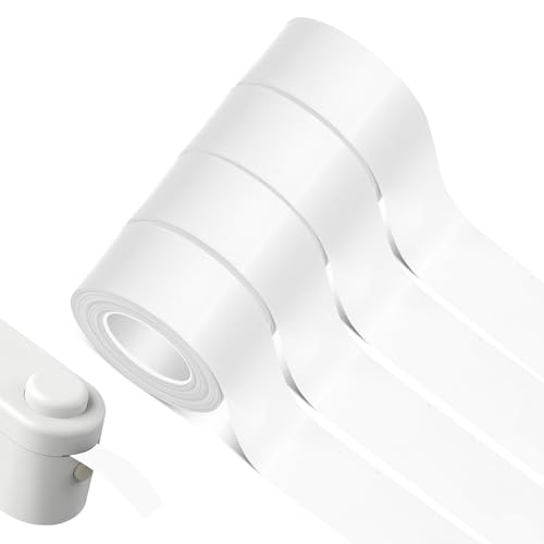 Hemiks 4 Rollen Thermo-Etikettenband, 16 mm x 4 m Kompatibel Etikettenband, Selbstklebende Etikettenband für L1/Q1/M1 Etikettendrucker – Leicht zu Schneiden – Weiß, D7733K Hemiks 4 Rollen Thermo-Etikettenband, 16 mm x 4 m Kompatibel Etikettenband, Selbstklebende Etikettenband für L1/Q1/M1 Etikettendrucker – Leicht zu Schneiden – Weiß, D7733K von Hemiks