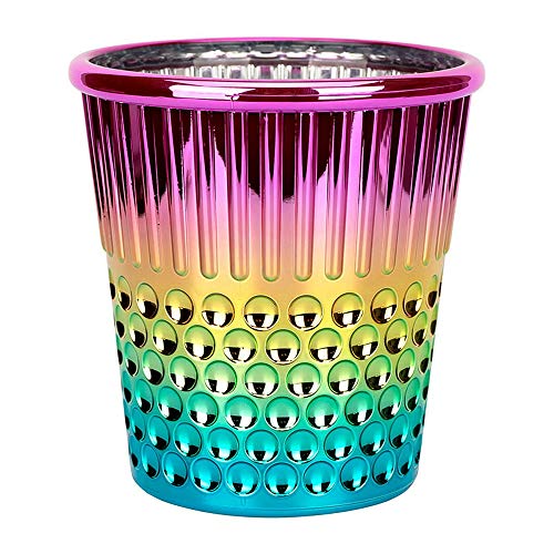 Hemline 4911RW Plastic Rainbow Thimble Craft Container Regenbogen-Fingerhut, Bastelbehälter, Kunststoff, Regenbogenfarben, 12-x-12-Inch von Hemline