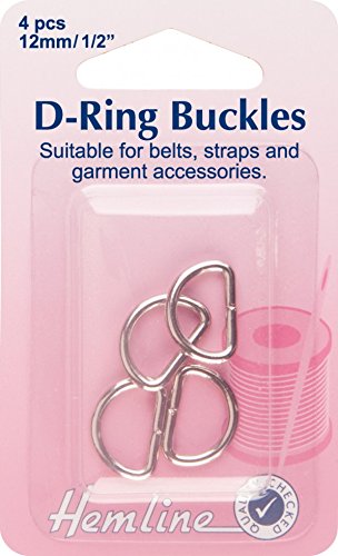 Hemline D-Ringe 12 mm Nickel/Silber von Hemline