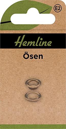 Hemline Green 5.5MM EYELET 40SETS, NICKEL von Hemline