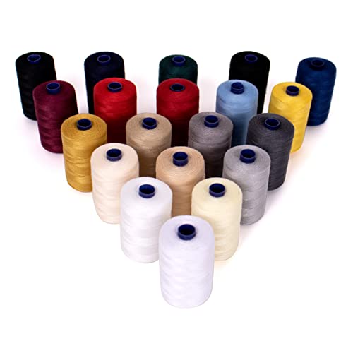 Hemline Nähgarn 1000m 20 Rollen 100% Polyester 40/2 Handnähgarn Maschinennähgarn Quiltgarn 20 Farben Hemline Nähgarn 1000m 20 Rollen 100% Polyester 40/2 Handnähgarn Maschinennähgarn Quiltgarn 20 Farben von Hemline
