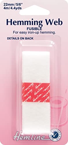 Hemline Saumband zum Aufbügeln, 22 mm, Weiß, 4 m von Hemline