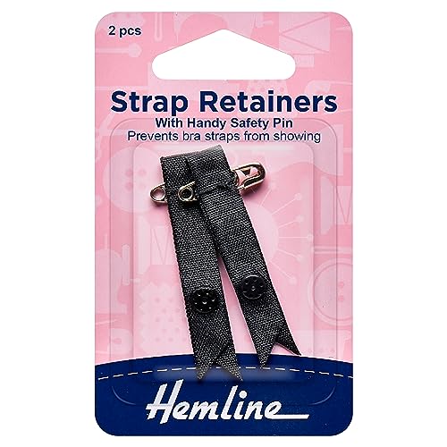 Hemline Schultergurthalter mit Sicherheitsnadel: schwarz von Hemline