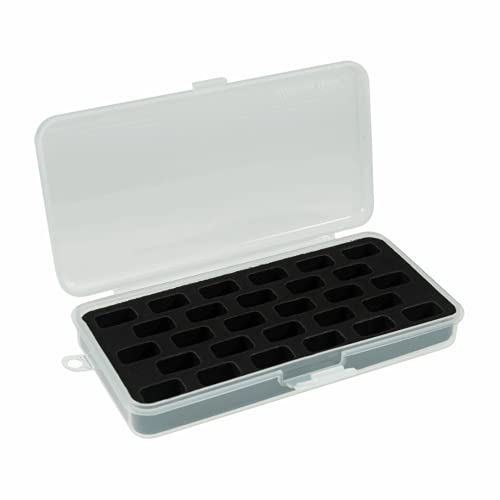 Hemline Spulenbox Aufbewahrungsbox mit Ablage, für 28 Spulen, goldfarben von Hemline