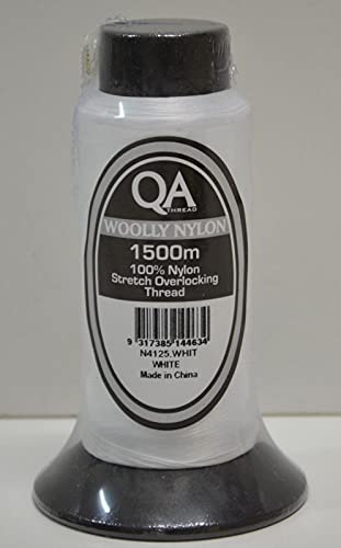 Hemline Threads Wollgarn Nylon, 1500 m, Weiß von Hemline
