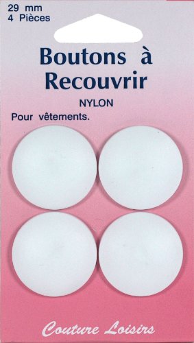 Knöpfe, Nylon, N° 29, überziehbar, 4 Stück von Hemline