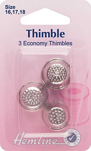 Metall-Fingerhüte, 3 verschiedene Größen Metall-Fingerhüte, 3 verschiedene Größen von Hemline