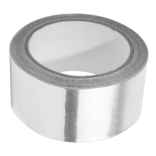 Hemobllo 1 Rolle Folienband Gewebereparaturband Wickeln Isoliert Fenster Leitfähig Hochtemperaturband Material Klebrig Klebeband Aus Metall Aluminiumfolie Silver von Hemobllo