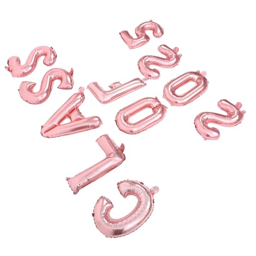Hemobllo 1 Satz Abschluss Ballon Luftballons Graduierte Dekorationen Ballons Zur Abschlussfeier Herzlichen Glückwunsch Grad Party Dekoration Grad Dekoration Aluminiumfolie Rose Gold von Hemobllo