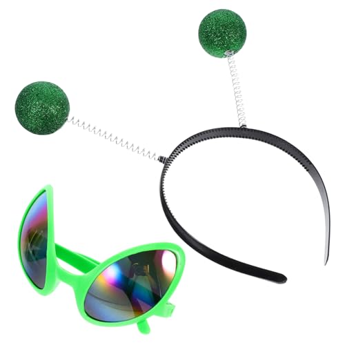 Hemobllo 1 Satz Außerirdische Brille Stirnband Halloween-stirnband Für Frauen Halloween-kopfbedeckung Für Damen Cosplay Kostüm Kopfbedeckung Außerirdischer Kopfschmuck Fotokabine Abs Green Hemobllo 1 Satz Außerirdische Brille Stirnband Halloween-stirnband Für Frauen Halloween-kopfbedeckung Für Damen Cosplay Kostüm Kopfbedeckung Außerirdischer Kopfschmuck Fotokabine Abs Green von Hemobllo