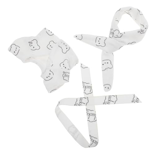 Hemobllo 1 Satz Babykleidung Babypuppenkleidung Kleidung Für Plüschpuppen Plüschpuppenkleidung Spielzeuganzüge Kleidung Für Plüschtiere Süßer Puppen-plüsch-Pyjama Bademantel-bär-Puppe Stoff von Hemobllo