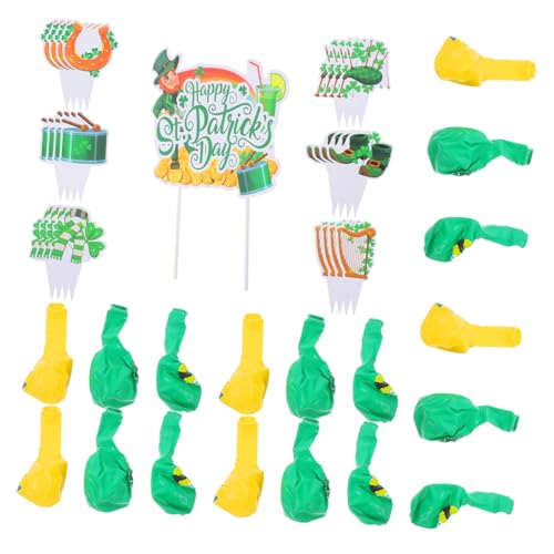 Hemobllo 1 Satz Kleeblatt-Partydekorationen Kuchen Thema dekorativ st patricks day dekorationen irische dekorationen für zu hause St. Patrick St Patrick Ballon Gummi Grün Hemobllo 1 Satz Kleeblatt-Partydekorationen Kuchen Thema dekorativ st patricks day dekorationen irische dekorationen für zu hause St. Patrick St Patrick Ballon Gummi Grün von Hemobllo