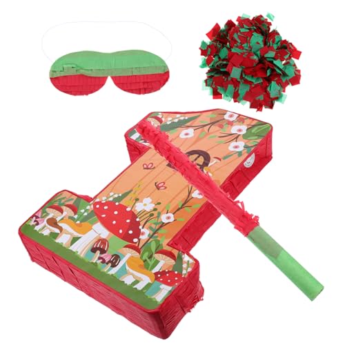 Hemobllo 1 Satz Pilzpinata Große Pinatas für Geburtstagsfeier Fiesta-Party-Piñata Geburtstag Piñata Gastgeschenke für Pilze Neujahrs-Piñata Süßigkeiten-Party-Pinata Papier von Hemobllo