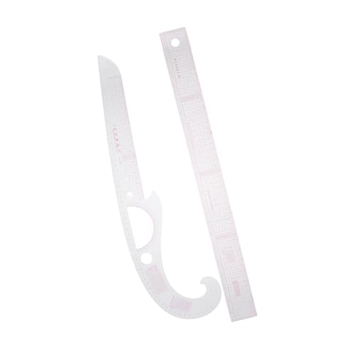Hemobllo 1 Satz Zuschneidewerkzeug Lineale nähen Nählineal französisches kurvenlineal Lineal zur Musterherstellung Kurvenlineal zum Nähen Nähregeln Schnittmusterlineal Plastik Transparent von Hemobllo