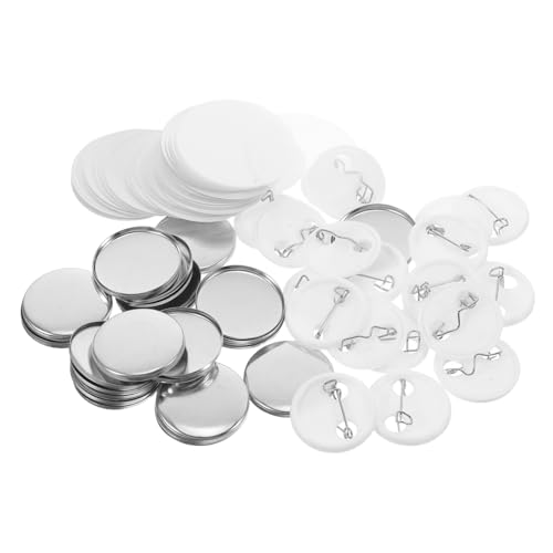 Hemobllo 1 Set Diy-anstecknadel-set Mit Oberseite Aus Weißblech Und Unterseite Aus Kunststoff. Runde Anstecknadeln Zum Herstellen Von Rohlingen Mit Anstecknadel Für Veranstaltungen, Partys Hemobllo 1 Set Diy-anstecknadel-set Mit Oberseite Aus Weißblech Und Unterseite Aus Kunststoff. Runde Anstecknadeln Zum Herstellen Von Rohlingen Mit Anstecknadel Für Veranstaltungen, Partys von Hemobllo