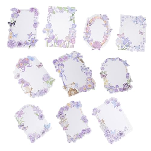 Hemobllo 10 Blatt Fotorahmendekorationsaufkleber Aufkleber ästhetisch Papierrahmen für Scrapbooking Sammelalbum Foto -Border -Aufkleber für Scrapbooking Aufkleber für Fotoalbum das Haustier von Hemobllo