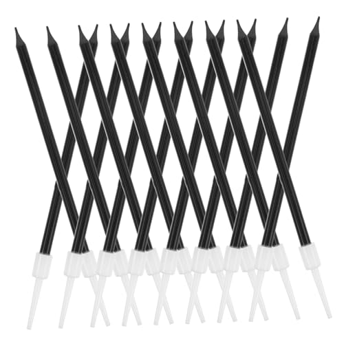 Hemobllo 10 Boxen Schwarze Geburtstagskerzen für Kuchen Lange Retro Stabkerzen Stabile Vintage Tortenkerzen Vielseitige Partydekoration für Geburtstagsfeier Hochzeit Shower Hemobllo 10 Boxen Schwarze Geburtstagskerzen für Kuchen Lange Retro Stabkerzen Stabile Vintage Tortenkerzen Vielseitige Partydekoration für Geburtstagsfeier Hochzeit Shower von Hemobllo