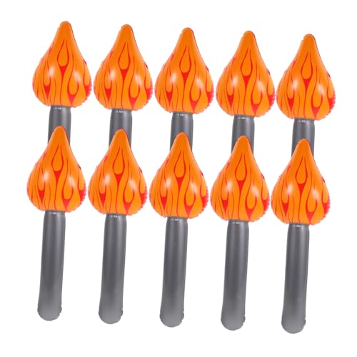Hemobllo 10 Stück Aufblasbare Flammenbrennerballon Tu so, als würdest du Fackel künstliches Feuer lodern Fackelballons luftballons Fackelspielzeug Partyspielzeug PVC Hemobllo 10 Stück Aufblasbare Flammenbrennerballon Tu so, als würdest du Fackel künstliches Feuer lodern Fackelballons luftballons Fackelspielzeug Partyspielzeug PVC von Hemobllo