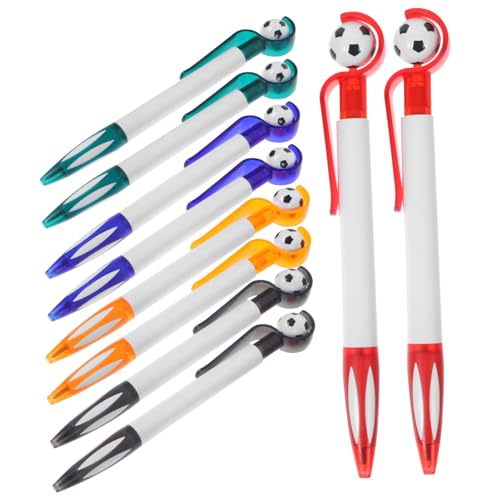 Hemobllo 10 Stück Fußball Kugelschreiber mit Drehfunktion Kreative Schreibstifte aus Robustem PP Praktische Partygeschenke für Jugendliche als Schul und Geschenkartikel Hemobllo 10 Stück Fußball Kugelschreiber mit Drehfunktion Kreative Schreibstifte aus Robustem PP Praktische Partygeschenke für Jugendliche als Schul und Geschenkartikel von Hemobllo
