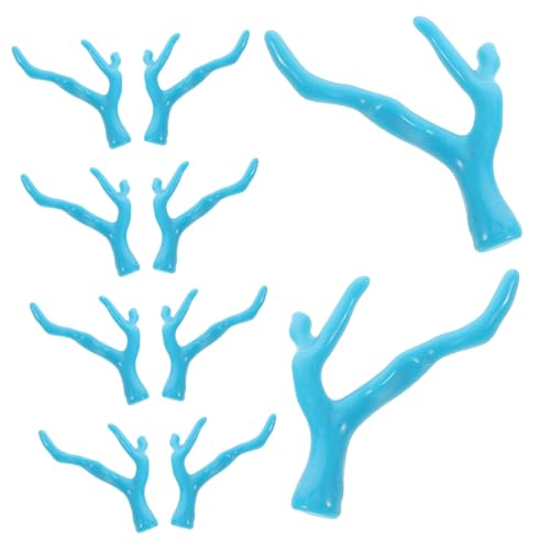 Hemobllo 10 Stück Imitation Korallendrachenhorn Kopfschmuck Baumstämme Künstliche Geweihzweige Dekorative Zweige Für Vasen Hohe Künstliche Zweige Korallenzweige DIY Acryl Blau von Hemobllo