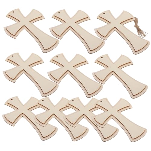 Hemobllo 10 Stück Kirchenanhänger DIY Holzkreuz Kreuzverzierung unfertiges Holzkreuz Kreuze zum Basteln Wandkreuz kleine Holzkreuze hölzern Beige Hemobllo 10 Stück Kirchenanhänger DIY Holzkreuz Kreuzverzierung unfertiges Holzkreuz Kreuze zum Basteln Wandkreuz kleine Holzkreuze hölzern Beige von Hemobllo