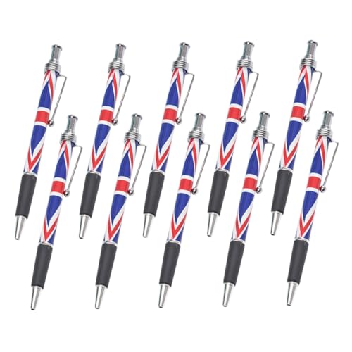 Hemobllo 10 Stück Kugelschreiber mit Britischer Flagge Schwarz Schreibend Glattes Komfortabler Klickmechanismus Vielseitig für Büro Schule und Unterschriften Praktische Schreibstifte Hemobllo 10 Stück Kugelschreiber mit Britischer Flagge Schwarz Schreibend Glattes Komfortabler Klickmechanismus Vielseitig für Büro Schule und Unterschriften Praktische Schreibstifte von Hemobllo