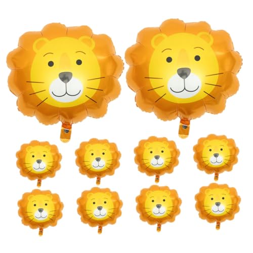 Hemobllo 10 Stück Löwenballon Luftballons Löwe Folienballon Dschungeltier-Folienballons Party Pfote geburtstagsdeko Folienballon-Ornament Cartoon-Löwen-Ballon Ballongunst Aluminiumfolie Hemobllo 10 Stück Löwenballon Luftballons Löwe Folienballon Dschungeltier-Folienballons Party Pfote geburtstagsdeko Folienballon-Ornament Cartoon-Löwen-Ballon Ballongunst Aluminiumfolie von Hemobllo