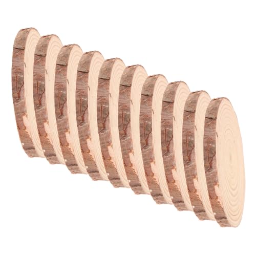 Hemobllo 10 Stück Runde Holzscheiben aus Kiefer Naturbelassen mit Sichtbaren Jahresringen für DIY Basteln Hochzeit Tischdekoration und Fotorequisiten Hemobllo 10 Stück Runde Holzscheiben aus Kiefer Naturbelassen mit Sichtbaren Jahresringen für DIY Basteln Hochzeit Tischdekoration und Fotorequisiten von Hemobllo