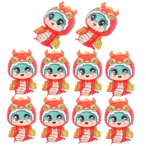 Hemobllo 10 Stück Schlangenballon Reptilien-Partydekoration Folienballons für das neue Jahr chinesische Neujahrsdekorationen Halloween-Poolschwimmer chinesischer neujahrsballon Plastik rot Hemobllo 10 Stück Schlangenballon Reptilien-Partydekoration Folienballons für das neue Jahr chinesische Neujahrsdekorationen Halloween-Poolschwimmer chinesischer neujahrsballon Plastik rot von Hemobllo