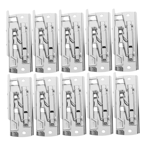 Hemobllo 10 Stück Silberne Hebel-aktenklammern Mit Hohem Griff, Robuste Dokumentenklammer Aus Metall Mit Verstellbarem Griff, Gefederte Klemmbrett-foldback-clips Für Büro, Schule Und Hemobllo 10 Stück Silberne Hebel-aktenklammern Mit Hohem Griff, Robuste Dokumentenklammer Aus Metall Mit Verstellbarem Griff, Gefederte Klemmbrett-foldback-clips Für Büro, Schule Und von Hemobllo