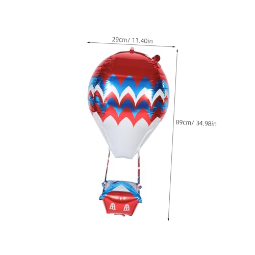 Hemobllo 10 Stück Teiliges Aluminiumfolie Heißluftballon Luftballons Langlebige Partydeko für Hochzeit Geburtstag Leicht Schnell Aufzubauen für Innen und Außen Rot Blau Hemobllo 10 Stück Teiliges Aluminiumfolie Heißluftballon Luftballons Langlebige Partydeko für Hochzeit Geburtstag Leicht Schnell Aufzubauen für Innen und Außen Rot Blau von Hemobllo