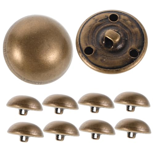 Hemobllo 10 Stück Teiliges Antike Metallknöpfe Rund Vintage Messing Knöpfe Robust für Jacken Mäntel Blazer Vielseitig zum Annähen Nähknöpfe für Kleidung und DIY Bastelprojekte Hemobllo 10 Stück Teiliges Antike Metallknöpfe Rund Vintage Messing Knöpfe Robust für Jacken Mäntel Blazer Vielseitig zum Annähen Nähknöpfe für Kleidung und DIY Bastelprojekte von Hemobllo
