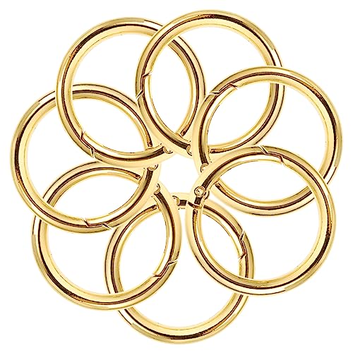 Hemobllo 10 Stück Teiliges Flache Metall Schlüsselringe Split Ringe für DIY Schlüsselanhänger Herstellung Rostbeständig Sicher Verschließbar Vielseitig für Taschen Hundeleinen und Zubehör von Hemobllo