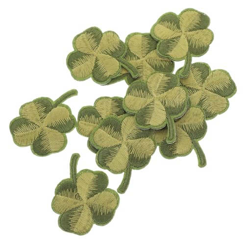 Hemobllo 10 Stück Teiliges Grünes Bestickter Aufnäher mit Bügelfunktion DIY Stoffpatches für Kleidung und Rucksäcke Naturmotiv Applikationen für Jacken Vielseitige Dekoration zum Aufnähen von Hemobllo