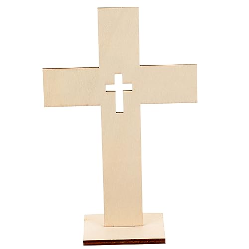 Hemobllo 10 Stück Teiliges Holz Kreuz Unlackierte Holzkreuze für Wohn und Schreibtischdeko Rustikale Holzornamente Kreative Bastelkreuze für Persönliche Gestaltung und Religiöse von Hemobllo