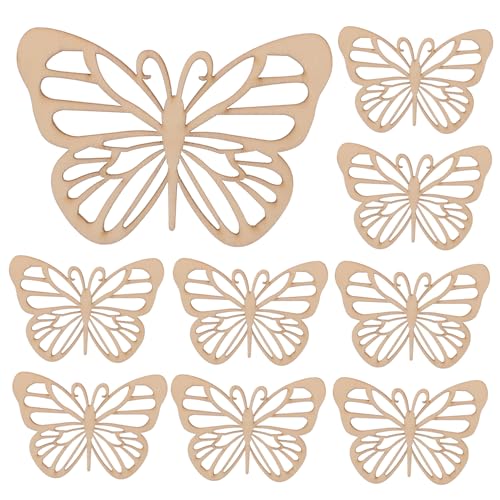 Hemobllo 10 Stück Teiliges Holz Schmetterling Formen Naturbelassene DIY Holzplatten zum Bemalen Kreative Holzscheiben für Hochzeitsdeko Bastelprojekte Personalisierte Heimdekoration Hemobllo 10 Stück Teiliges Holz Schmetterling Formen Naturbelassene DIY Holzplatten zum Bemalen Kreative Holzscheiben für Hochzeitsdeko Bastelprojekte Personalisierte Heimdekoration von Hemobllo